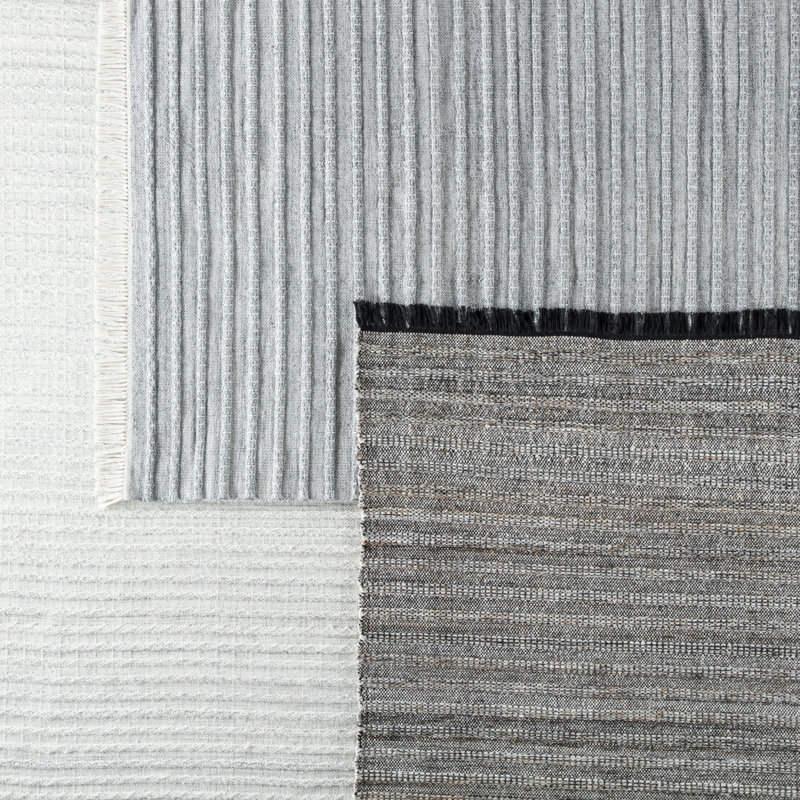 Torre Area Rug in Black/Gray/Brown, Runner 3' x 10'