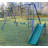 A-Frame Metal Swing Set With Slide