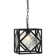 Hickey 1 - Light Black Square/Rectangle Pendant