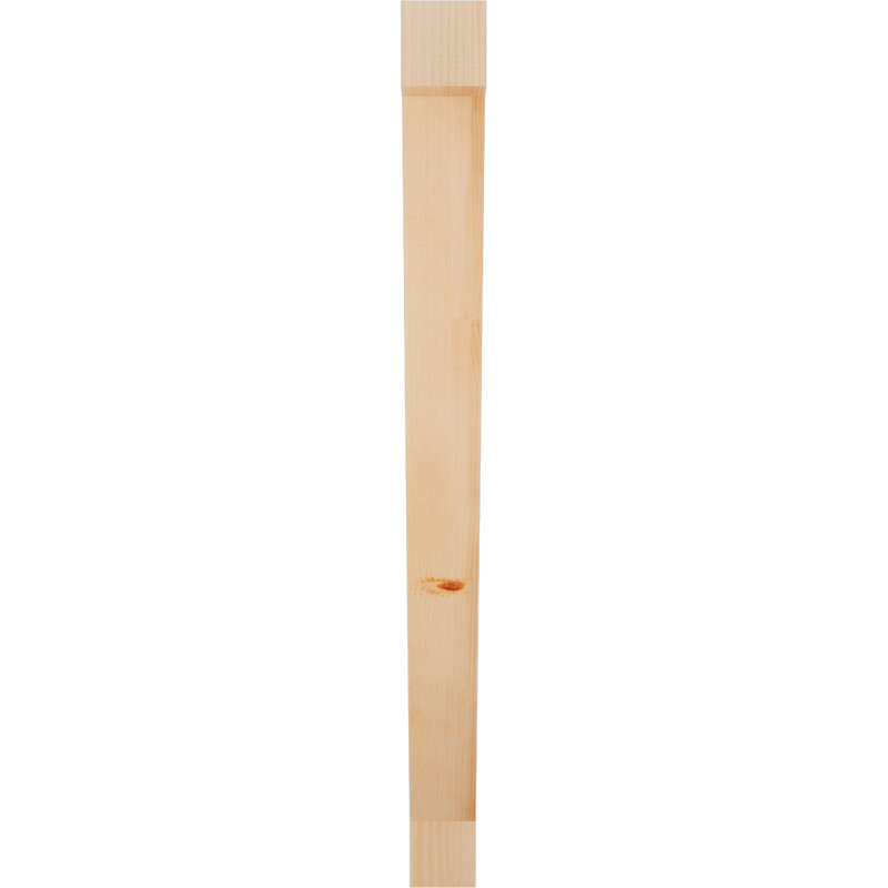 Traditional Block Bracket, Douglas Fir (Smooth), 48" H x 4" W x 42" D