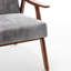 Méridienne Mid-Century moderne, base en bois massif. . Idéal pour diverses pièces. Assemblage facile. Support de dos confortable. Espaces polyvalents pour la maison. Disponible rapidement
