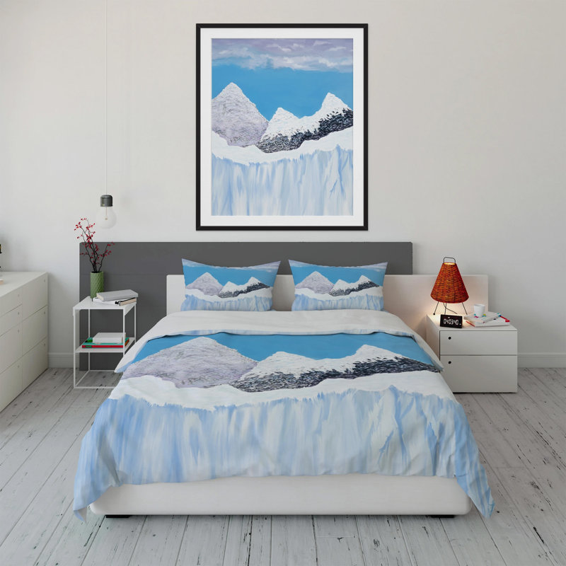 Frozen Time  Sherpa Comforter Set, King