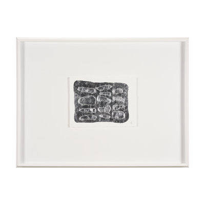 «Pebble Patch» par Hardip Kaur, reproduction d'art encadrée sous verre
