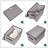 Large 42 Quarts Fabric Storage Bins With Lids [2-Pack] Linen Collapsible Foldable Storage Cubes, Closet Organizer Containers Boxes With Handles For Home Office (16.7 X 12 X 12, Gray)