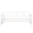 Twin Size Daybed With Trundle, Robust Wood Construction For Extra Sleeping Option Trundle In White, Pine Functional Home Spaces