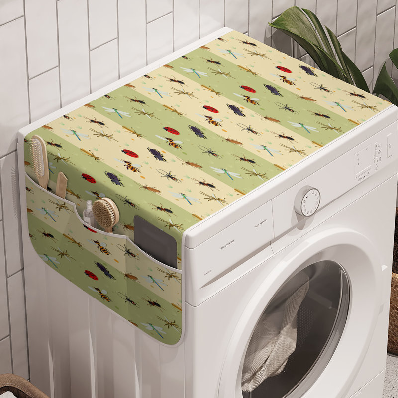 East Urban Home Spring Washing Machine Organizer Pack of 2 47" x 18.5" Multicolor