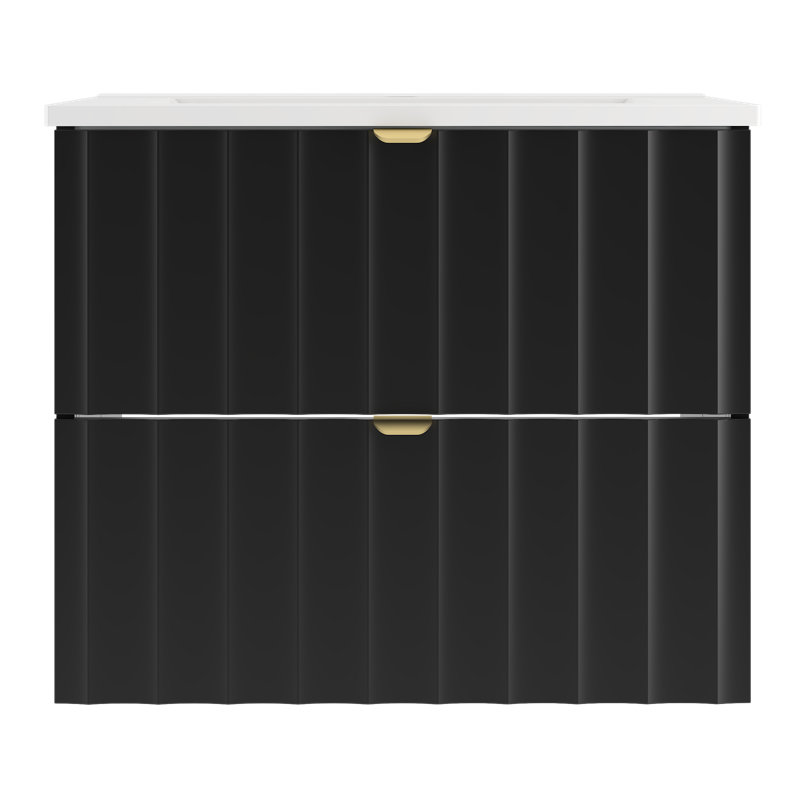 Ahmid Bathroom Storage Furniture Set, Black