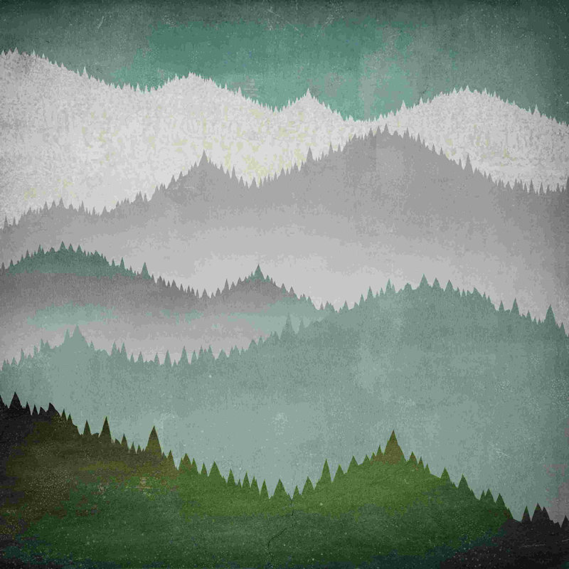 «First Snow» par Ryan Fowler - Peinture, H 12 po x l 12 po, Toile tendue, Non
