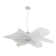 This Unique LED Chandelier Is In A White Finish. The Frame Is Made Out Of Metal, And The LED Bulb Is Integrated Into The Frame. The Adjustable Cord Link Makes This Fixture Suitable For Most Ceiling Heights.