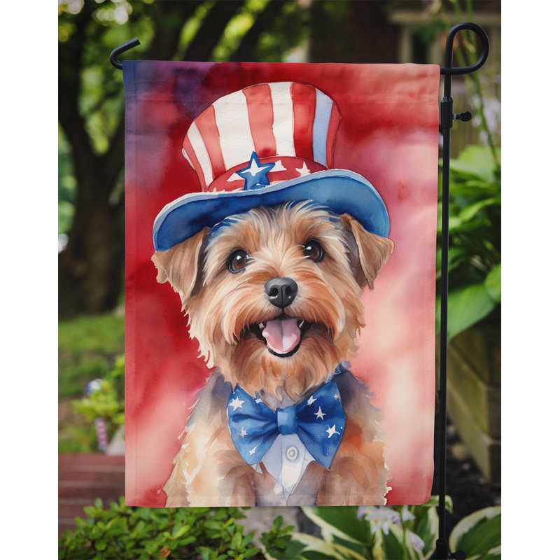 Drapeau patriotique du jardin américain, Norfolk Terrier