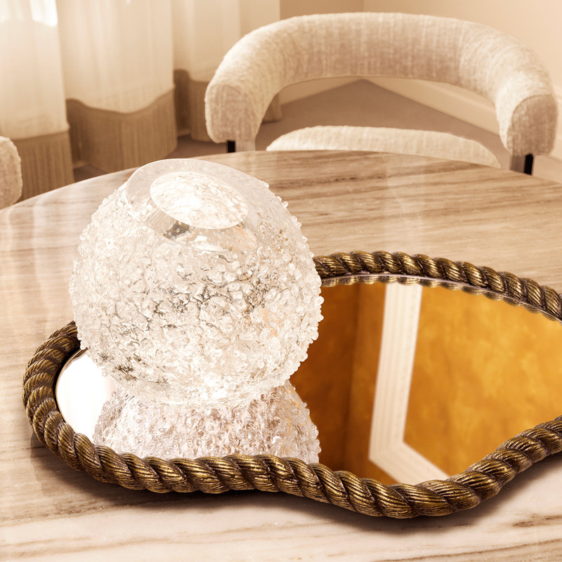 Vase Opulent Clear Glass