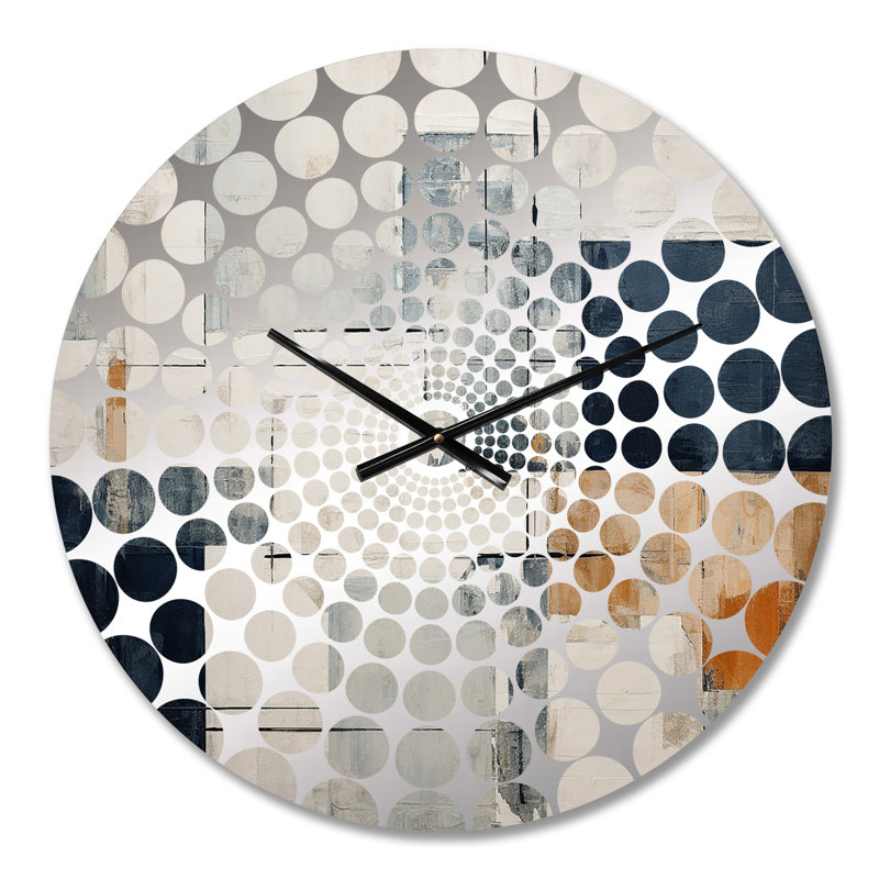 Horloge murale Agatina - Collages abstraits, Petit