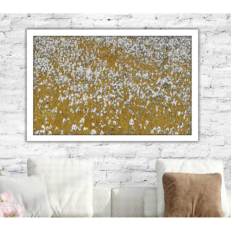 «Fields of Gold», reproduction de photo, H 33,5 po x l 49,5 po x P 1 po, Cadre blanc