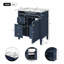 30-Inch Bathroom Vanity with Top Sink, Durable MDF, Ample Storage, and Elegant Design for Modern Bathrooms-605410583