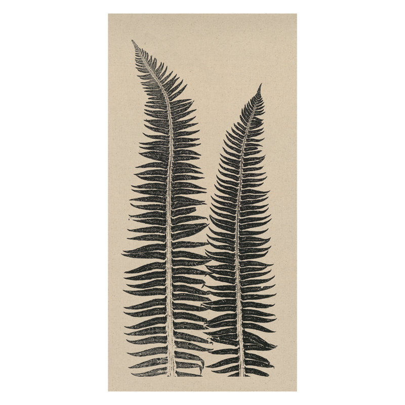 Cocoa Ferns Framed Drawing Print Canvas