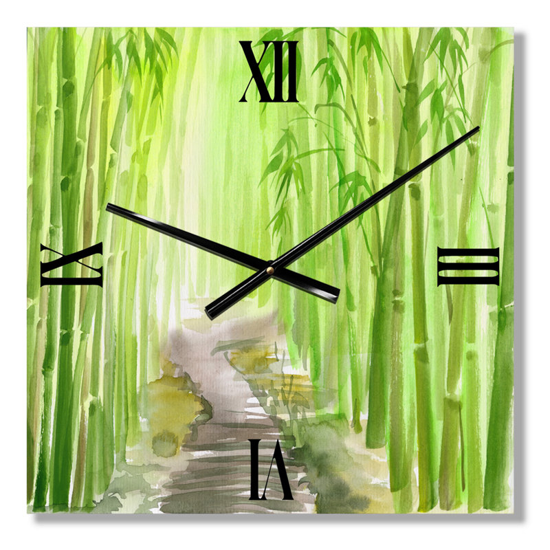 Horloge murale Bamboo Forest, Moyen