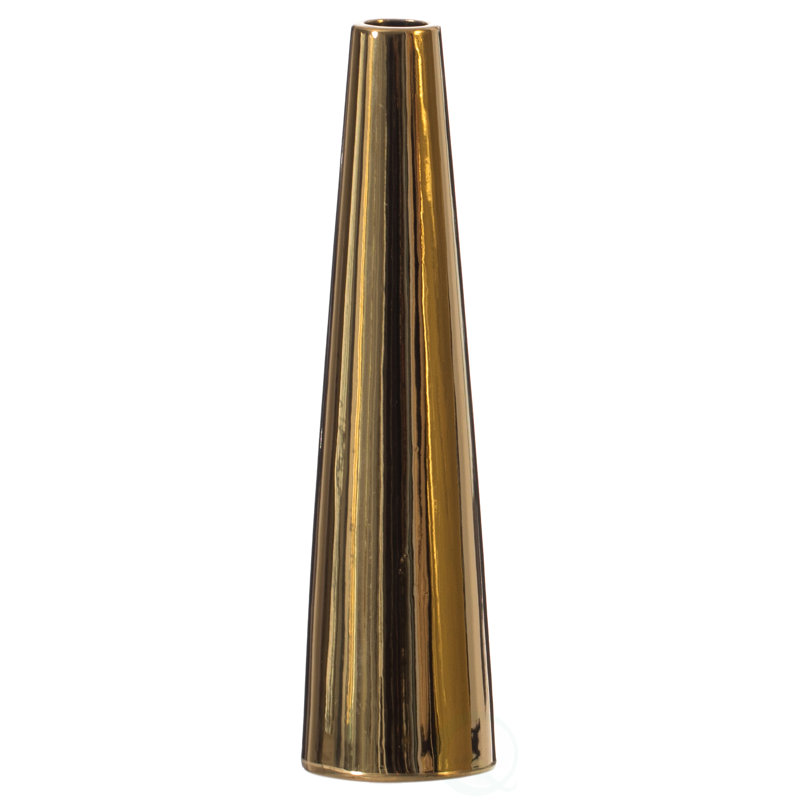 Tanyha 8-Inch Slim Cone Ceramic Vase – Modern Decorative Centerpiece, Minimalist Flower Holder - Elegant Accent for Living Room, Office, Bedroom, Entryway, or Bathroom Decor