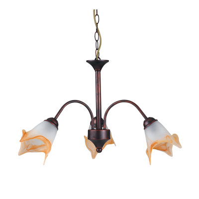Dority 3 - Light Shaded Chandelier