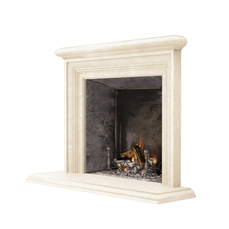 Sonoma Fireplace Surround, Travertine Beige