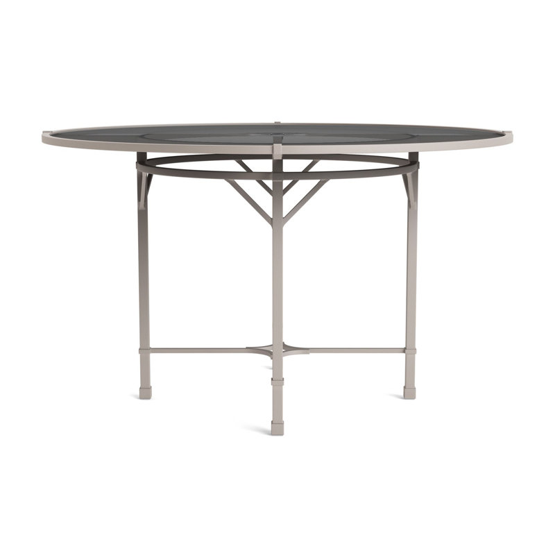 Venetian Outdoor Round Dining Table, Dove Smooth, 48" D