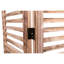 6 paravents en bois massif pliant, l 82,8 po x H 65 po, choix de couleur naturelle H avec charnières