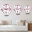 Flamants roses sur fond blanc I - Horloge murale à motifs-1824077116