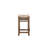Aston 6 Piece Dining Set With 42"W Dining Table Four 15"W Square Stools And 1 Buffet Console Table