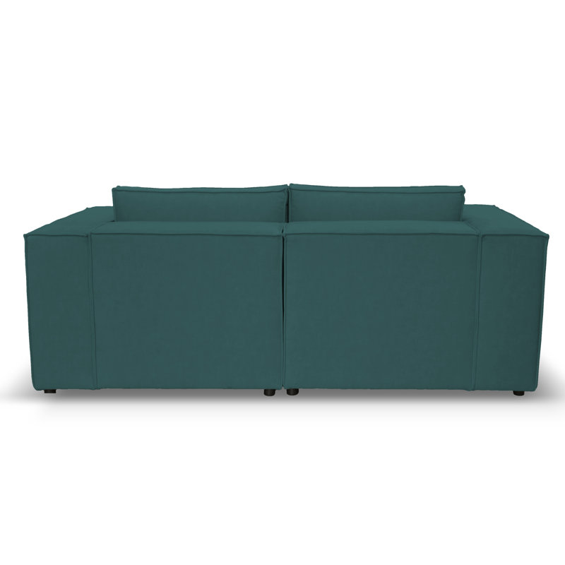 Natan 3 Seater Corner Sofa , Light Green