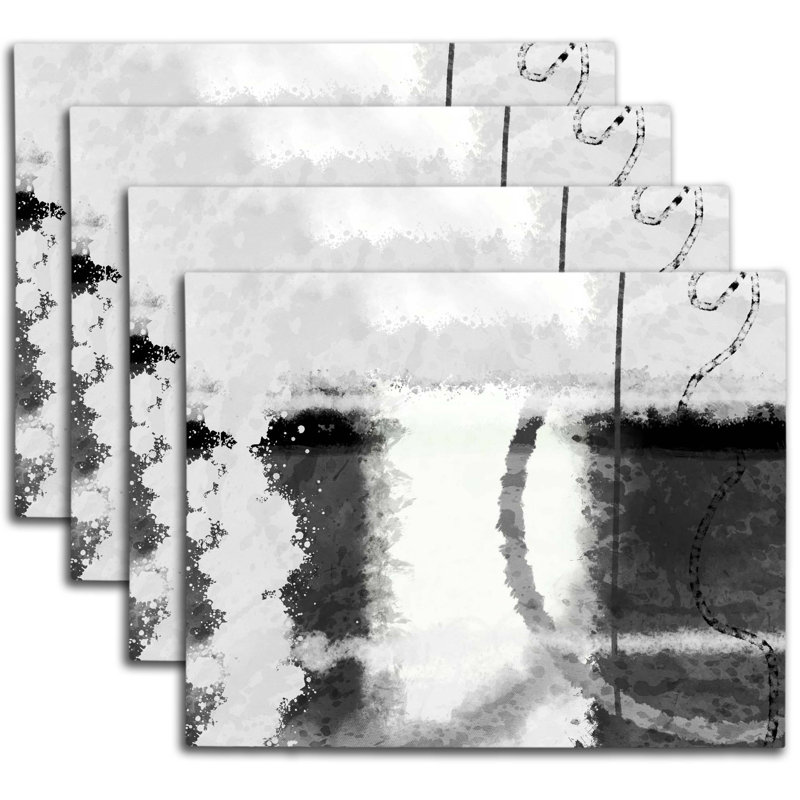 Napperon abstrait en polyester