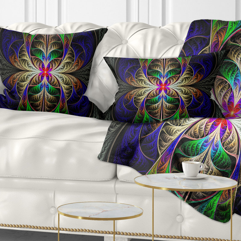Coussin lombaire d’art fractal fabuleux Abstract