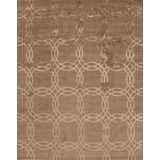 Modern Tibet Hand Knotted Area Rug in Brown