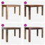 Dining Table Mixed Recycled Wood 82x80x76 cm-30890960-30890961