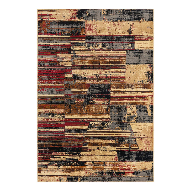 Knowle Geometric Indoor Rug, Rectangle 6'1" x 9'