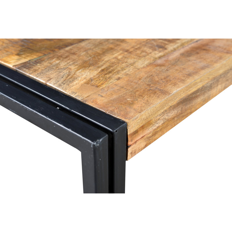 Ian Solid Wood Top Coffee Table, 18" H x 35" W x 35" D
