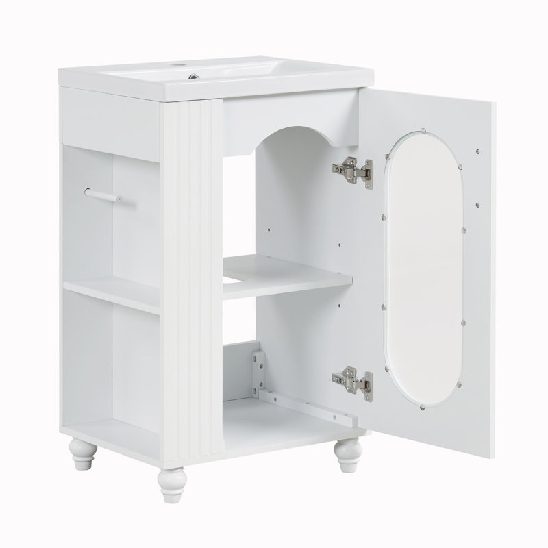 Ensemble de meuble-lavabo simple 20 po avec dessus Jaselin