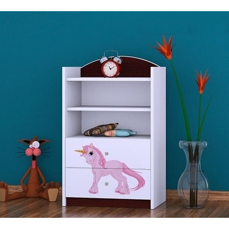 Katelyn 96cm H X 60cm W Animals Kids Cube, Wenge