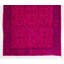Tapis turc moderne fait à la main avec motif floral 5 x 13 pi Fuchsia