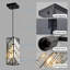 Luminaire suspendu moderne en cristal réglable avec prisme en cristal-386530483