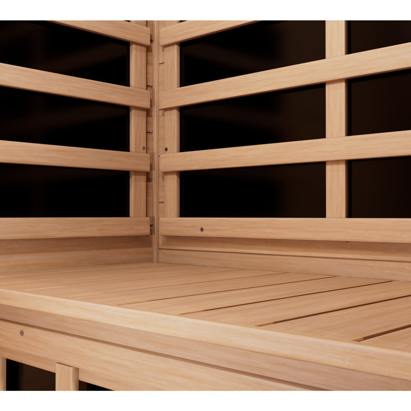  62,6 "H Porte intérieure gauche infrarouge lointain Sauna personnel Sauna domestique avec haut-parleur Bluetooth et panneau de commande