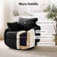 Chaise d'appoint moderne pivotante à 360 ° avec revêtement Sherpa Boucle-131255135