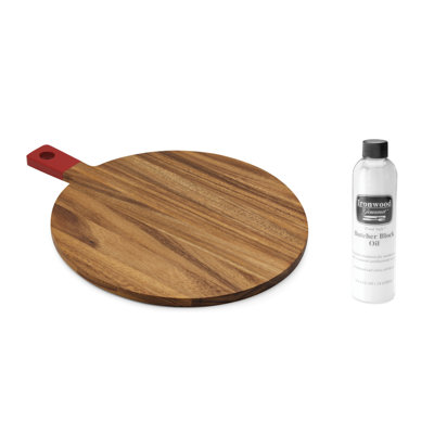 Ironwood Gourmet Round Paddle Cherry & Oil