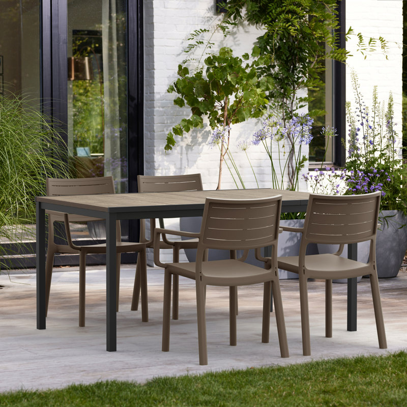 Keter Metaline Chair, Cappuccino
