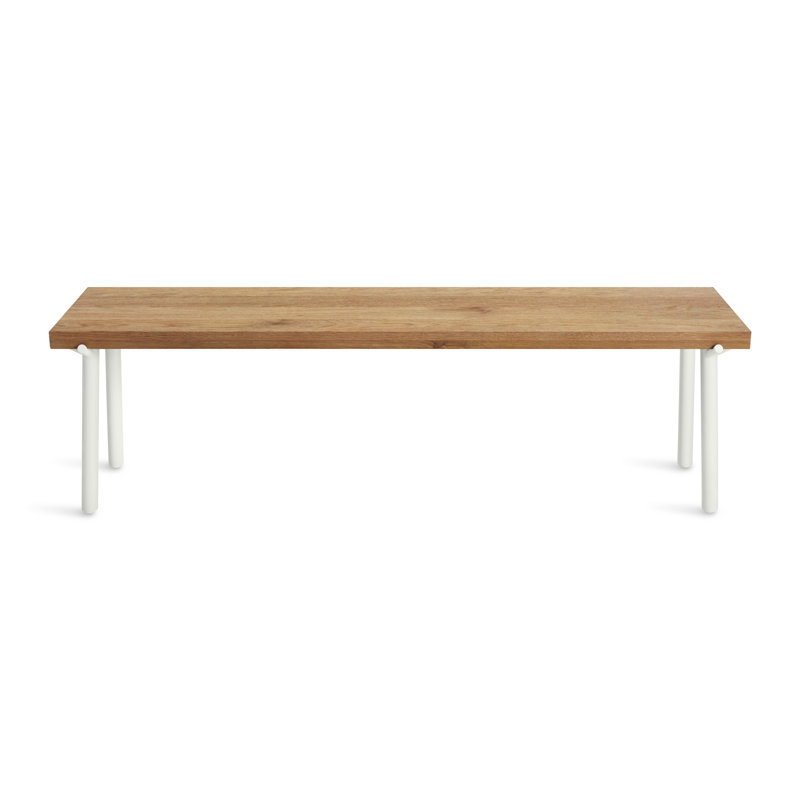 Branch Dining Bench, Oak, White