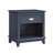 Navy Blue Finish Nightstand with Storage Drawer and Bottom Shelf, Classic Style for Bedroom Furniture-114018878