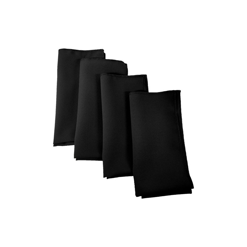 Polyester Square Napkin - Basics by Wayfair™, Black, Set of 4