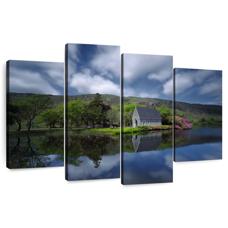 Alvord Chapel By Lake, 27"H x 43"W