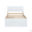 Structure de lit simple avec lit gigogne simple pour tête et pied de lit ultrabrillants-351572358