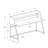 Modern White Laminate Computer Desk With Storage Shelves And Sturdy Metal Base For Home Office Use-1821759558
