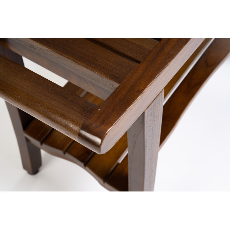 Madalynn 25'' W Teak Shower Bench