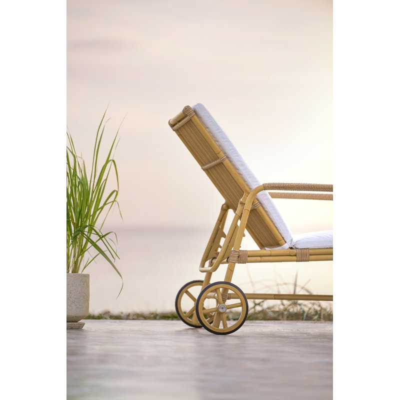 Affaire Josephine Reclining Chaise Lounge, Exterior Natural